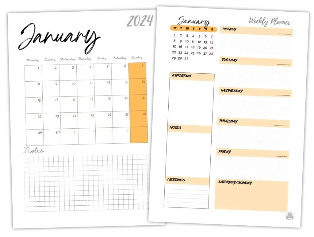 【FREE】2024 Excel Calendar Templates 【PDF】