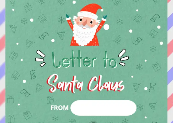 Free printable Letters to Santa Templates