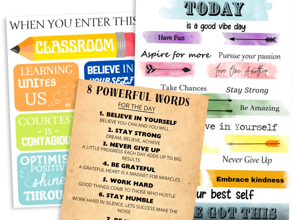 Printable Motivational Posters Free download PDF - Freebiestoprint